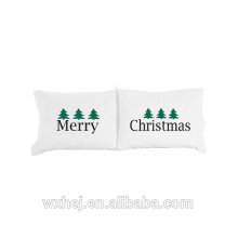 Precio de fábrica 100% Cotton Printing Custom christmas Pillow Cases